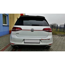 Накладка сплиттер на спойлер багажника на Volkswagen Golf VII GTI